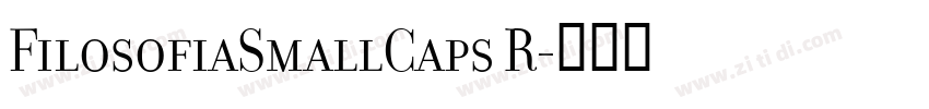 FilosofiaSmallCaps R字体转换
